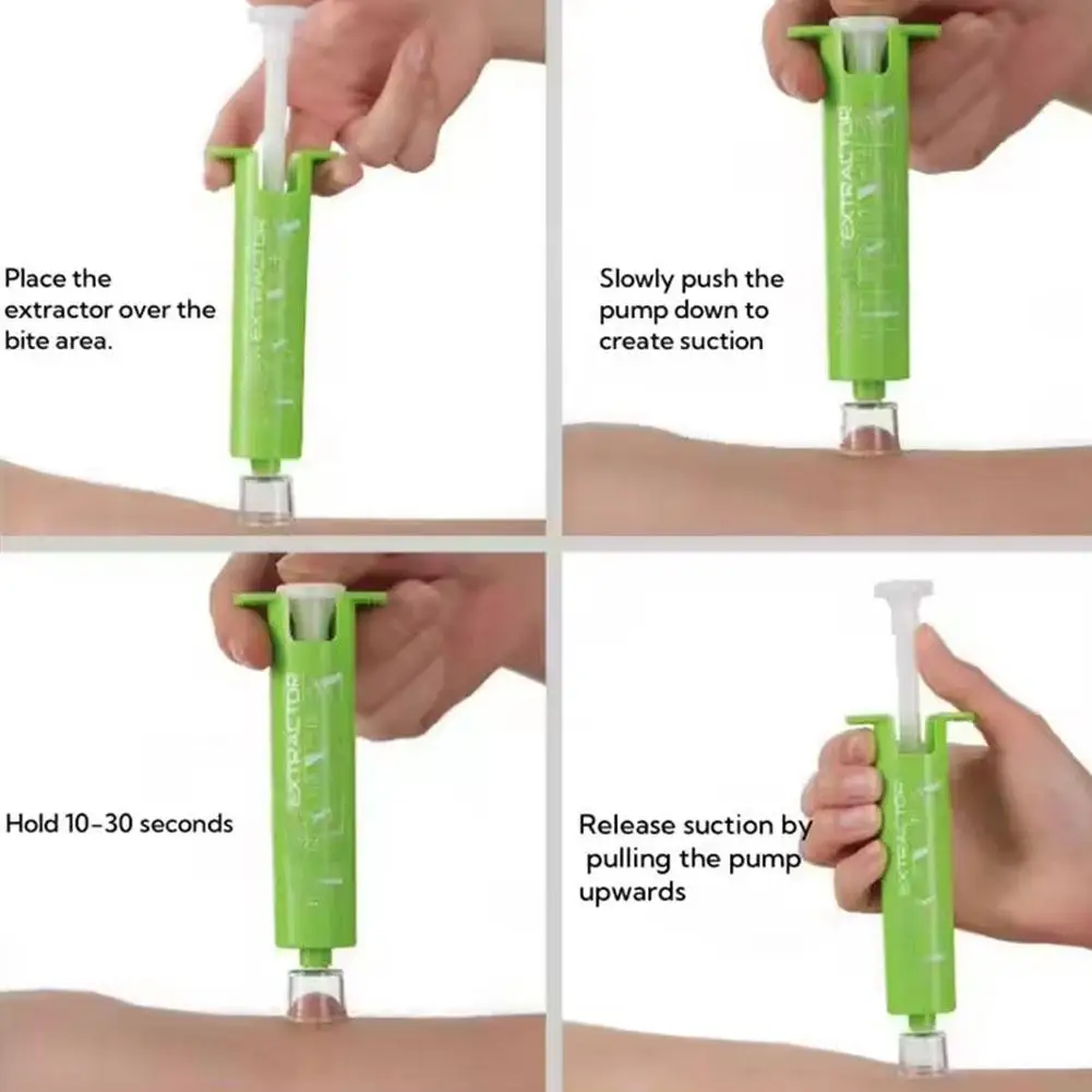 Bug Bite Suction Tool, Vacuum Venom Extractor with 3 Size Suction Cup, Snake Bite Sting Kit For Hiking and Camping - view 6