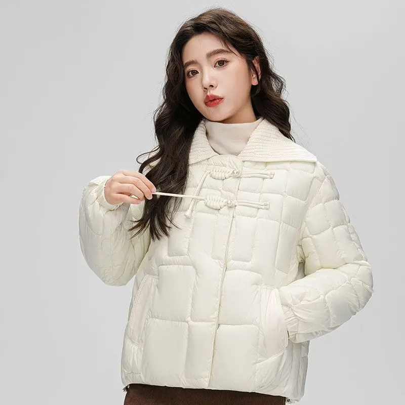 

2023 New Women Down Jacket Winter Coat Female Short Parkas Loose Outwear Given To Philandering Leisure Time Versatile Overcoat