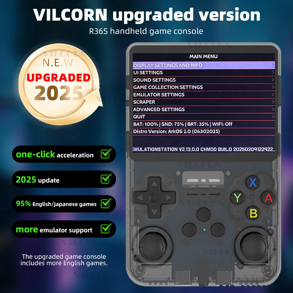 2026 ArkOS Retro Handheld Game Console 3.5