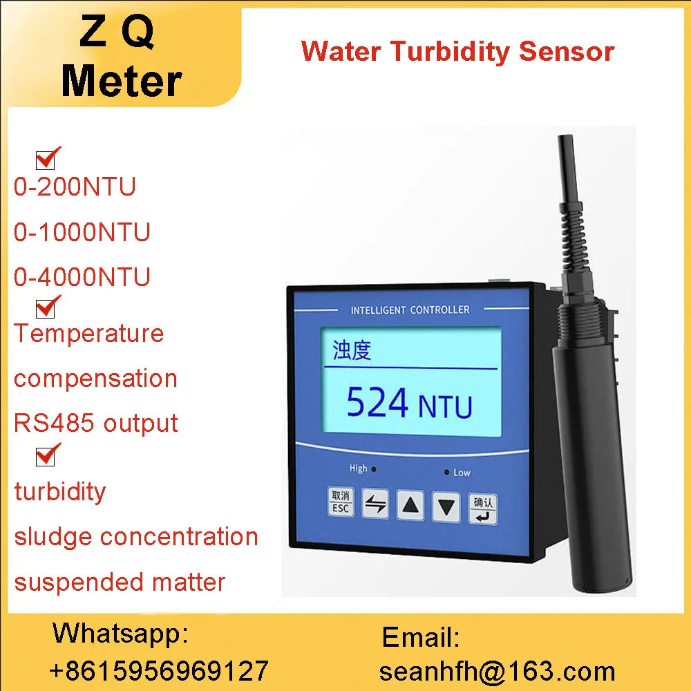 

Turbidity detector multi-parameter water quality environmental monitoring system suspended matter sensor turbidity meter RS485