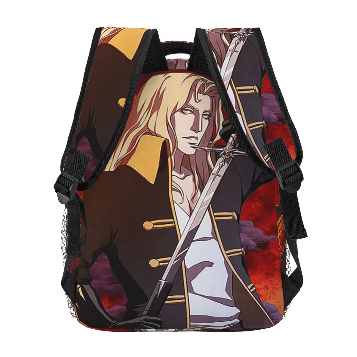 اليابانية أنيمي Castlevania حقائب الظهر بنين بنات الكتب الأطفال الحقائب المدرسية الكرتون حقيبة كمبيوتر محمول حقيبة كتف سعة كبيرة