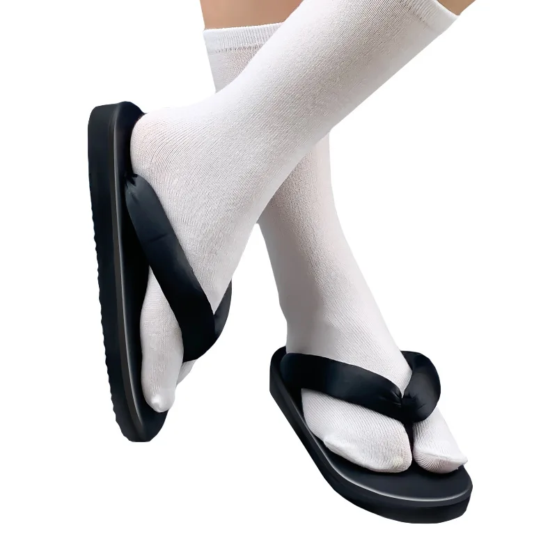 2026 Summer Japanese Style Geta Inspired Flip Flops Soft Sole Thong Sandals Cosplay Casual Indoor Outdoor Slides for Women Men - view 3