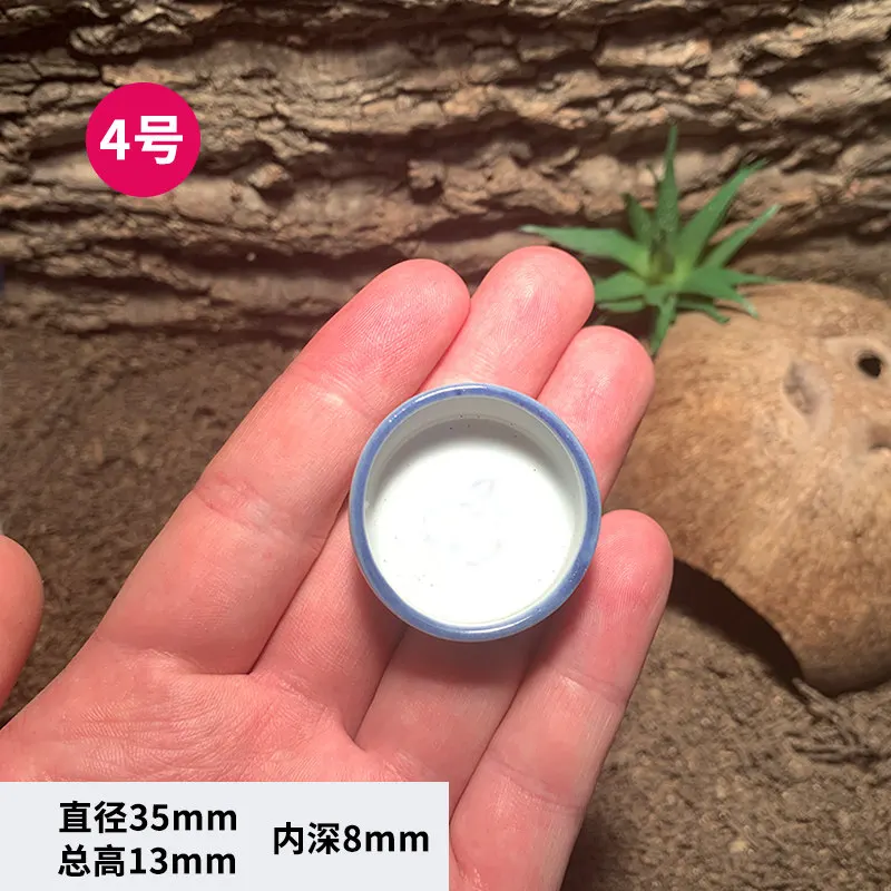 Mini Ceramic Water Bowls for Reptiles and Insects,Food Bowls for Crickets,Mantises,Grasshoppers,Spiders,Scorpions,Palace Guards - Image 4