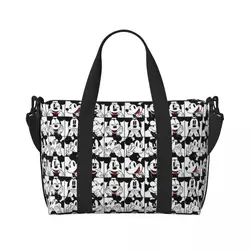 Custom Large Mickey Mouse Tote Bag for Women Shoulder Shopping Beach Gym Travel Bag