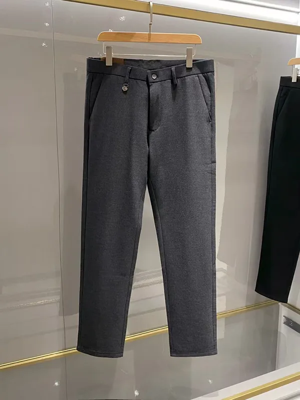 

LP 25aw pure cotton business simple straight slim casual trousers