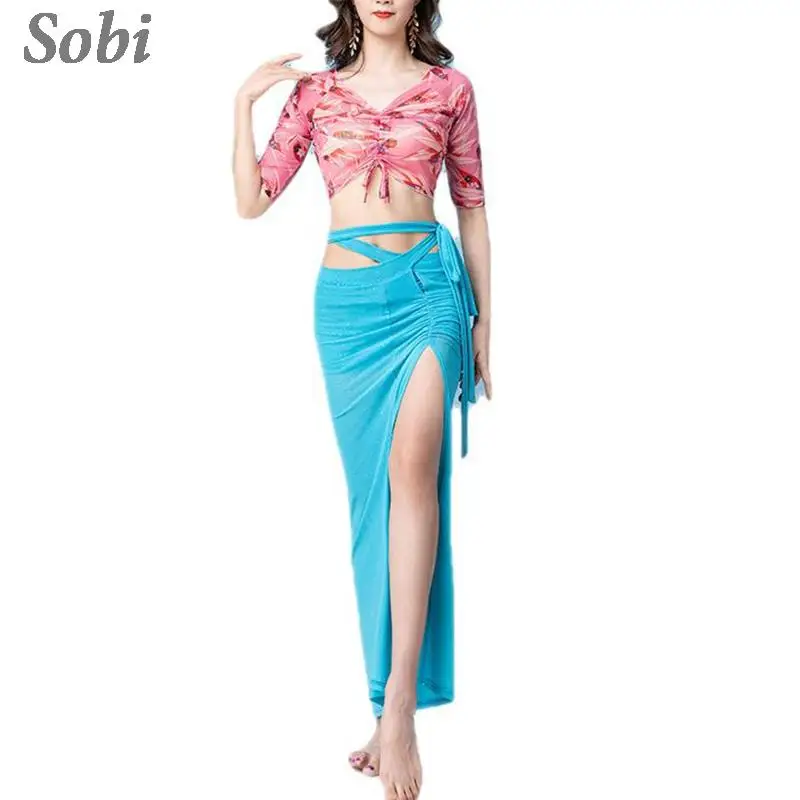 Women Belly Dance Outfit Suit Top Skirt Elegant Oriental Dance Practice Clothes Competition Dancer Costume Set Bellydancing wear