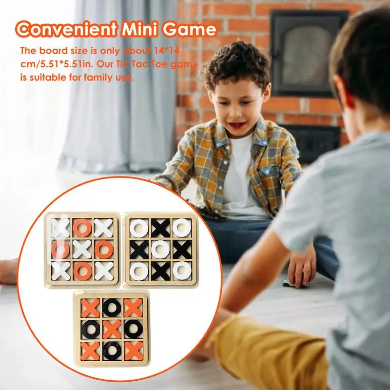 Jeu de Table Basse XO en Bois pour Enfant et Adulte, Puzzle de Cerveau, Jouet Interactif Classique, Décoration Amusante