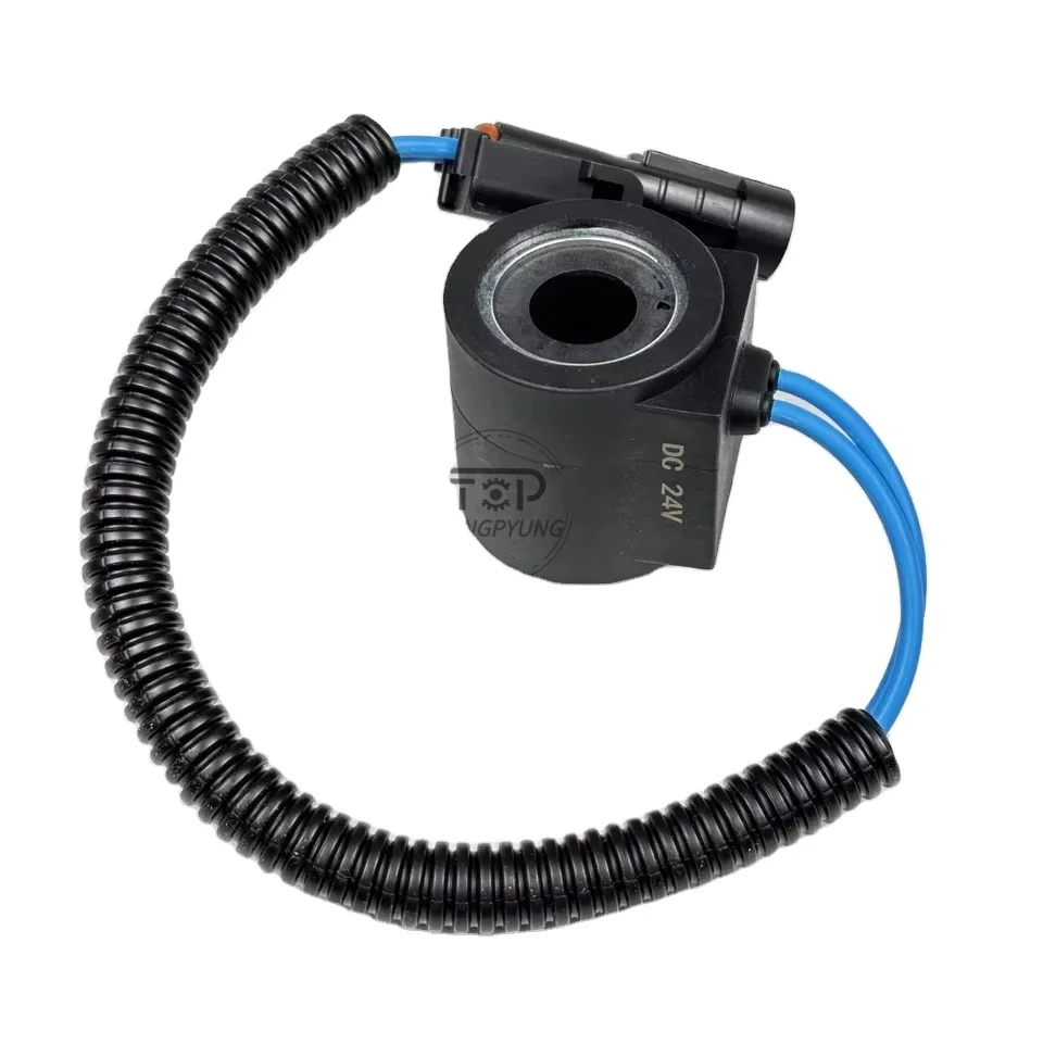 

High Quality 24VDC 12VDC Hydraulic Pump Replacement Unit 246324 246283 Solenoid Valve Coils for Excavator Construction Machinery