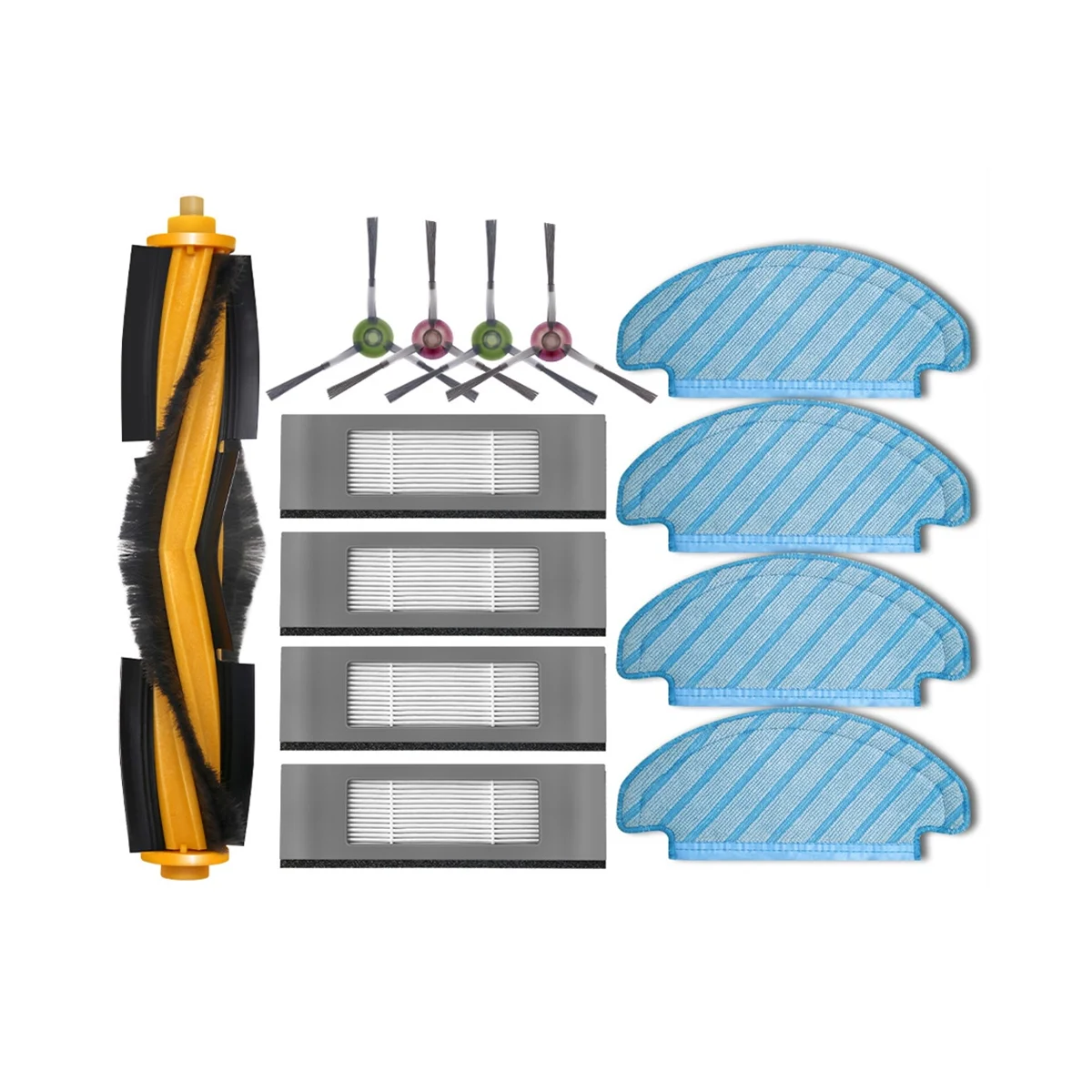ل Deebot N8 / N8 + / N8 Pro + / N8 Pro + Plus إكسسوارات قطع غيار فرشاة جانبية رئيسية فلتر Hepa ممسحة خرقة