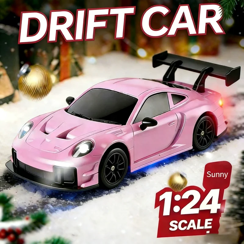 

Радиоуправляемая дрифт-машинка в масштабе 1:24, высокоскоростная гоночная модель 2.4G со светодиодной подсветкой, для мальчиков