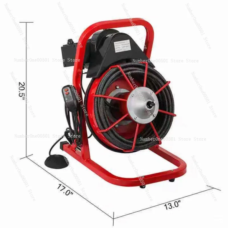 Automatic Drainage Pipe Dredging Machine Sewer Cleaning Machine 370W Professional Outlet Dredging Artifact