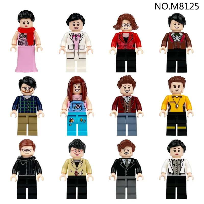 M8125 キャンパスフィギュア 物理教師 学生 メイガオ 子供向け 組み立て式 小粒子ブロック おもちゃ 跨境