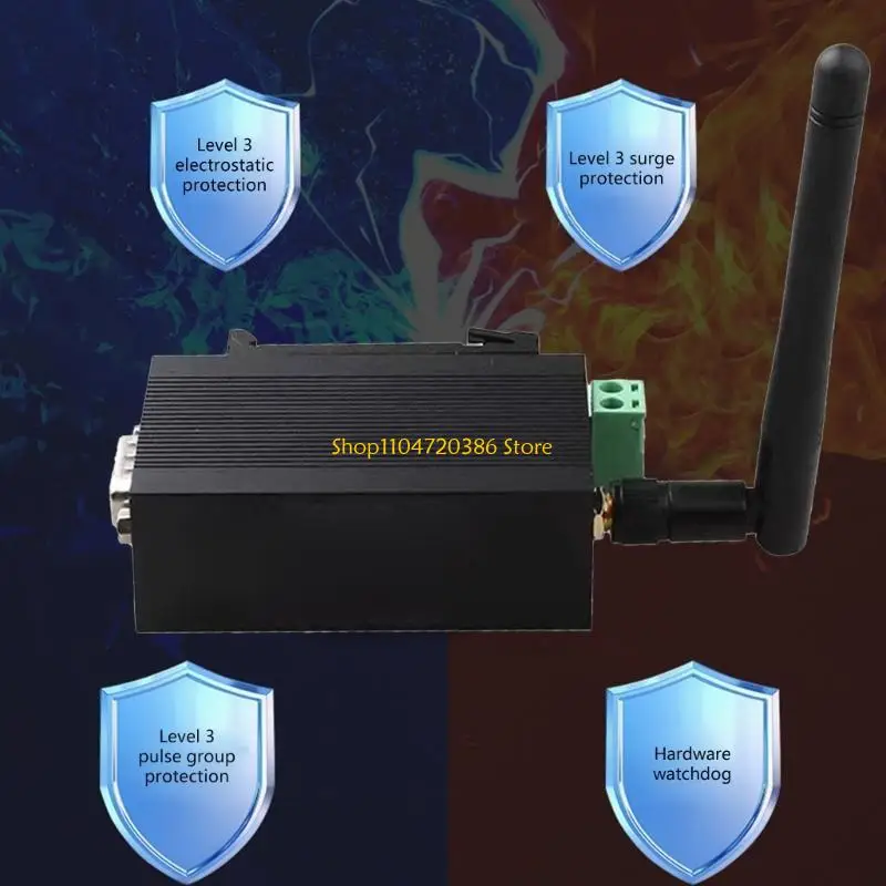 K0EA Servidor serial sem fio TXI312 eficiente RS232 para conector WiFi/RJ45 aumenta a compatibilidade aplicações inteligentes