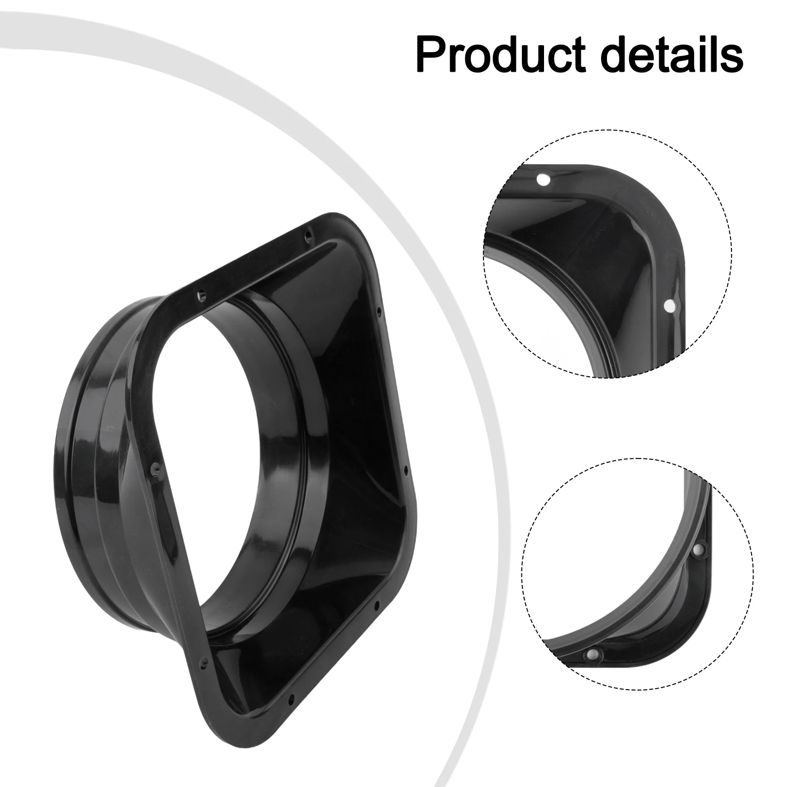 Easy Installation Air Pipe Connector Bathroom Ventilation Air Pipe Connector Multiple Applications Easy To Use