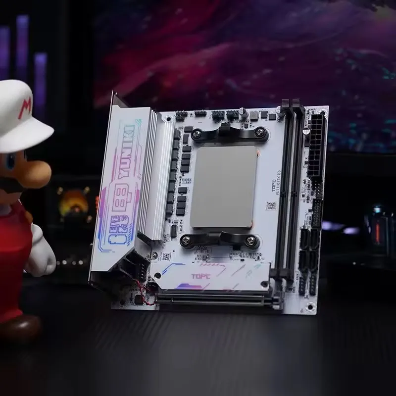Placa base para juegos TOPC AMD Ryzen 9 7940HX 7845HX R7 7745HX R5 7645HX 2 * M.2 NVMe 2 * DDR5 4 * SATA 2,5G LAN para NAS Mini PC WiFi6E