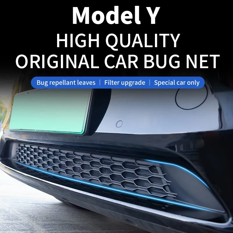 For Tesla Model Y Car Lower Bumper Insect Net Anti Dust Garbage Proof Inner Cover Decoration Net For Tesla Model 3 y Accessory