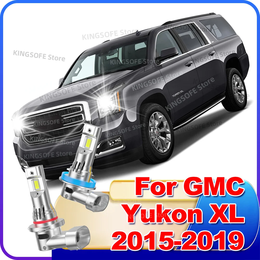 

2/4Pcs Car Headlight LED Bulbs 180W Plug and Play For GMC Yukon XL 2015 2016 2017 2018 2019