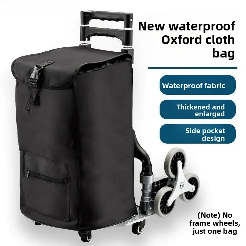 oxford-cloth-hand-pulled-shopping-cart-bag-waterproof-luggage-storage-bag-portable-grocery-cart-bag-family-organizer