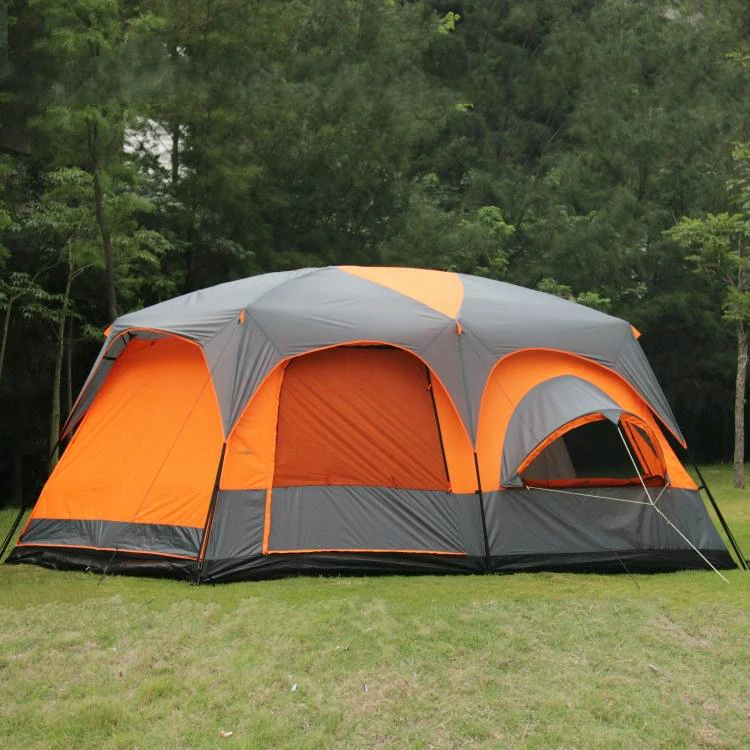 8-12 Person Ultralight Large Space Luxury Family Camping Tent Waterproof Outdoor Glamping Wholesale Tent with Logo