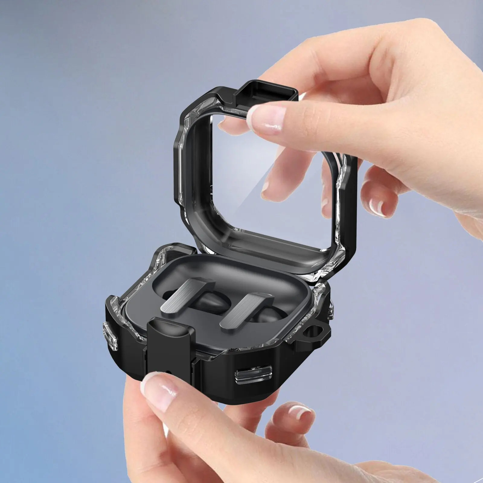 2026 for Samsung Galaxy Buds 4 Pro Case & Galaxy Buds 4 Case with Lock Rugged Shockproof Protective Cover for Buds4 Pro Fund Cas