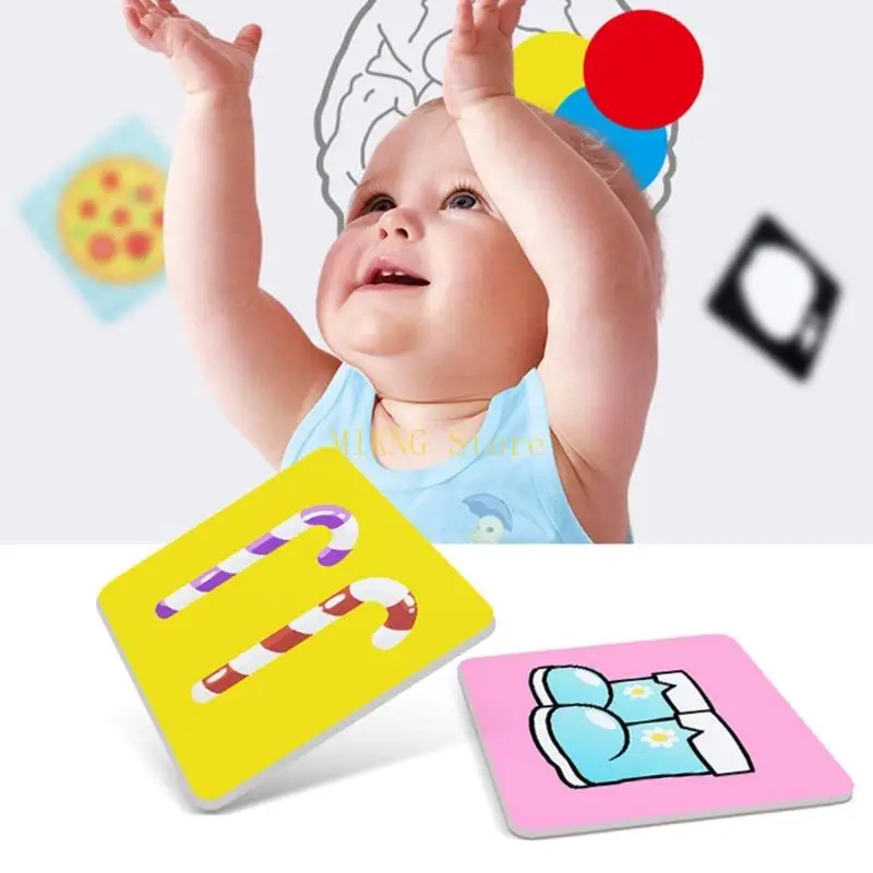 Wysoki kontrast Baby Flashcards czarno -białe karty sensoryczne karty sensoryczne najlepsza sprzedaż