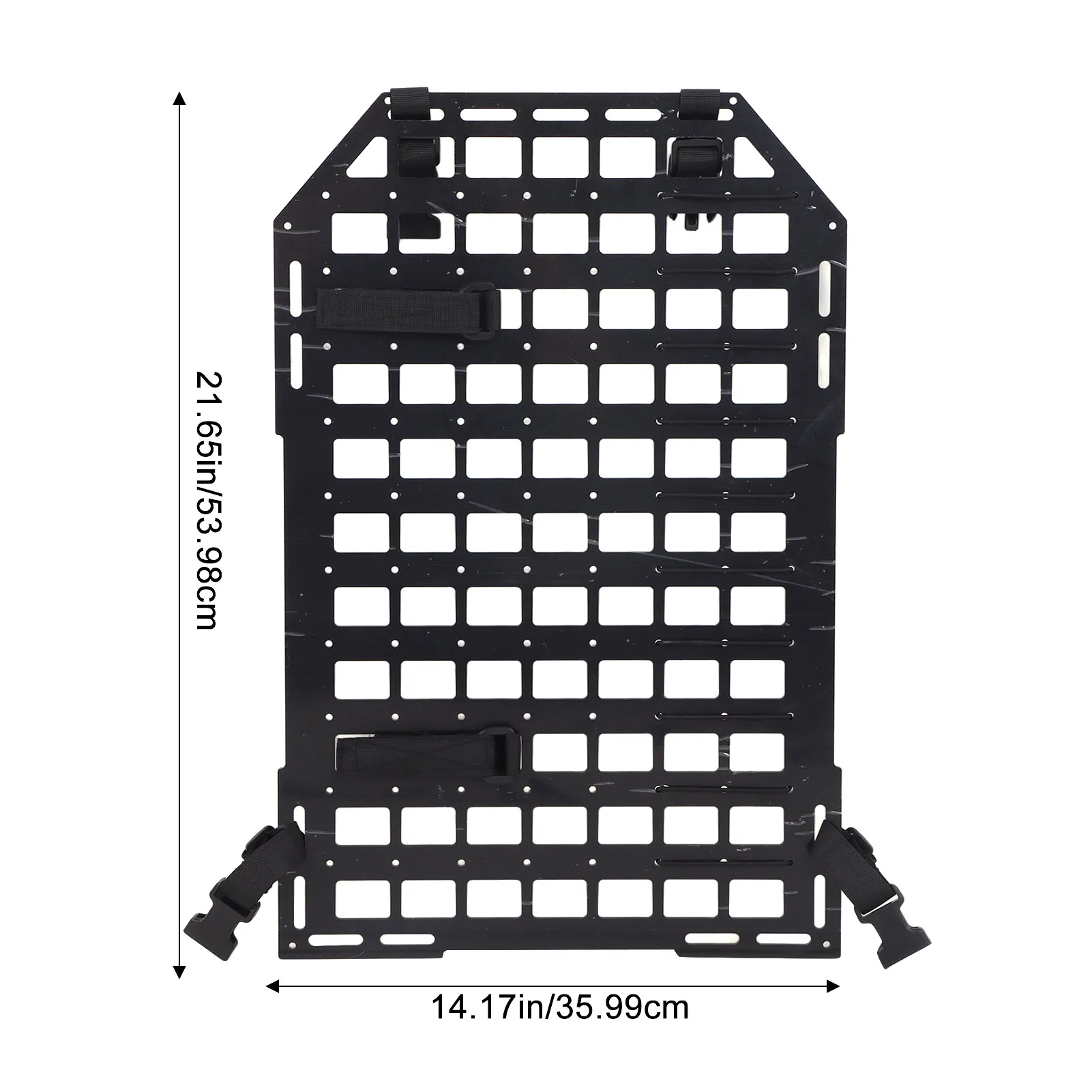 21.65X 14.17in Achterbank Auto Organizer Jacht Molle Insert Paneel Met Bevestigingsriemen Voor Auto 'S Suvs Auto Achterbank Organisator