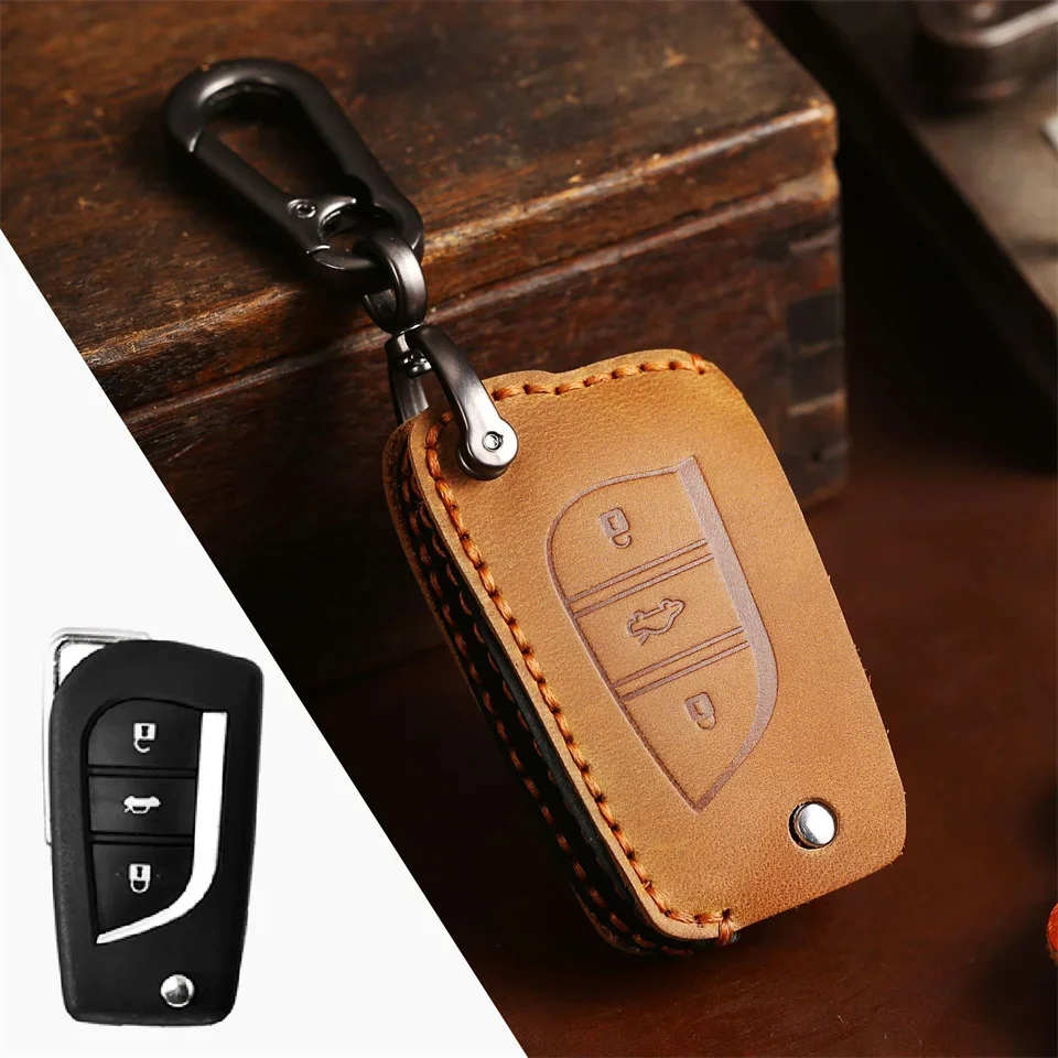 

1pc Car Key Case For Toyota Highlander Rav4 Izoa Chr Levin Camry Corolla Reiz 2010 2011 2012 2013 2014 2015 2016 2017 2018 Cover