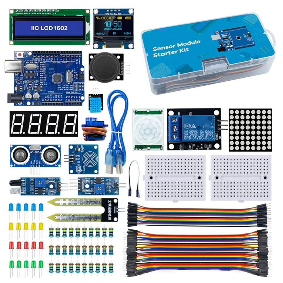 Starter Kit for LCD1602 OLED0.96 for Arduino R3 Set Improvement Development