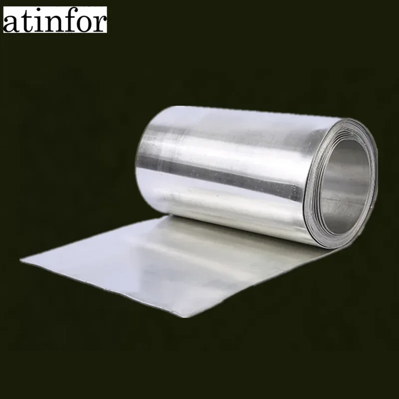 atinfor 0.03mm to 3mm Pure Tin Stannum high purity Sn Scientific Laboratory Metal Sheet Plate Foil