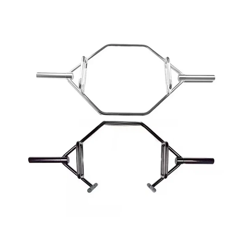 Barre de levage de poids hexagonale ouverte, barre de puissance Deadlift, haute qualité