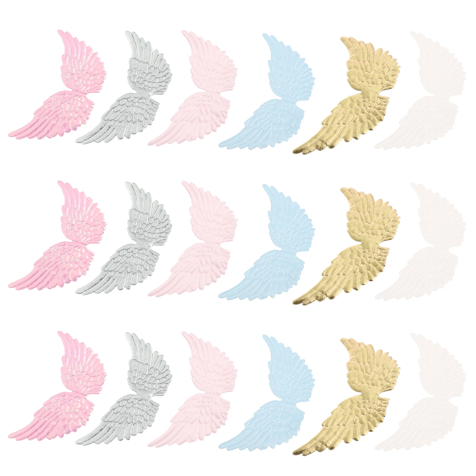 

18pcs 13CM Angel Wings Accessories Gold Sky Blue Pink Color DIY Christmas Decorations Hanging naments Craft