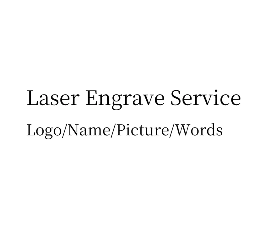 

Laser engrave fee , LOGO Name Words Picture Engraved on Findings of store
