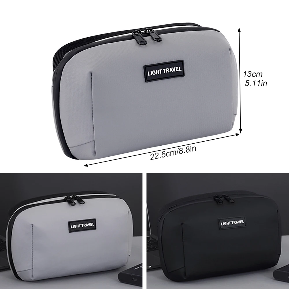 1Pcs Electronics Organizer Travel Case, 180° Open Water-resistant, Multifunctional Travel Organizer Bag, Electronic Accessories