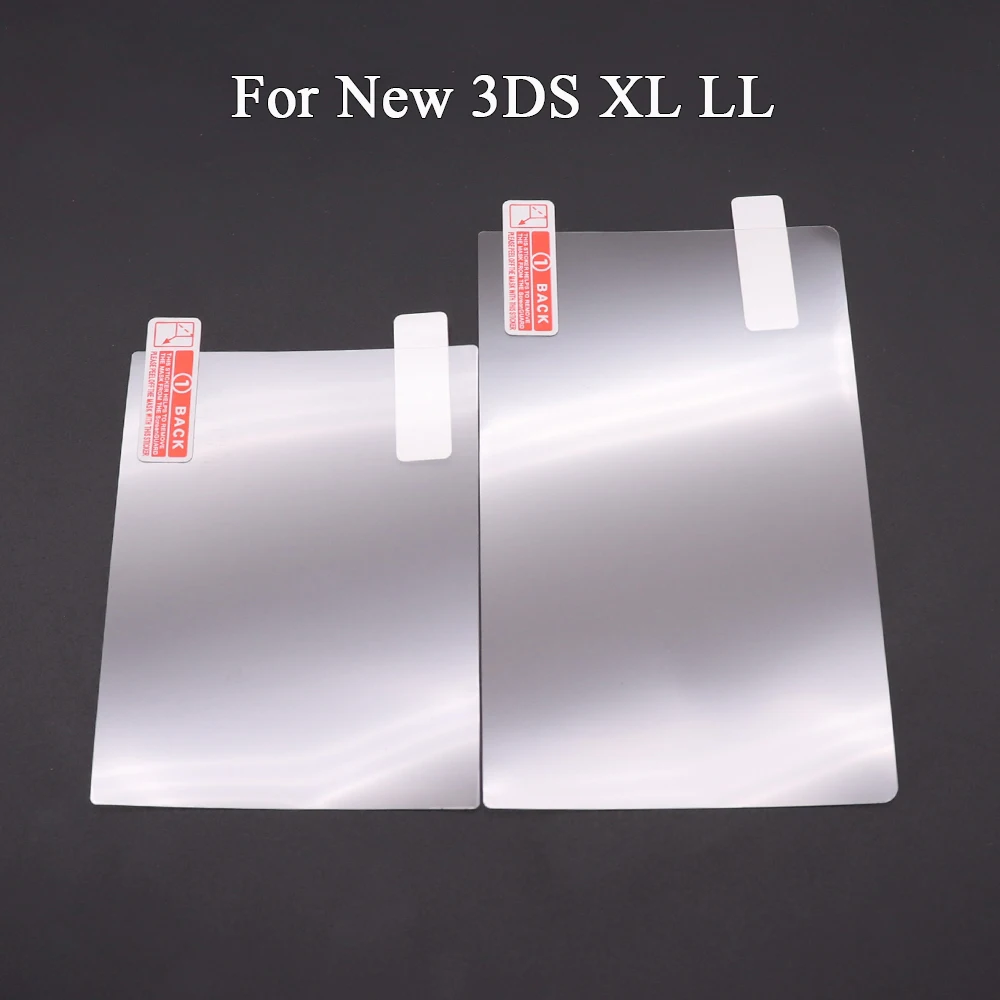 ل NDS NDSL NDSi XL ل 2DS جديد 3DS XL LL LCD شاشة طبقة رقيقة واقية أعلى أسفل واضح حامي غطاء الجلد ل GB GBA GBC