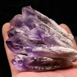 Natural Brazil Skeletal Amethyst Cluster Scepter Quartz Crystal Wand Point Mineral Specimen Reiki Healing Home Decor Gifts