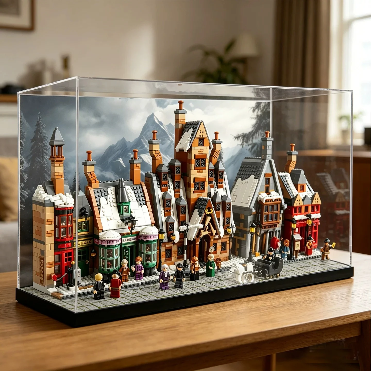 For LEGO 76457 Hogsmeade Village Acrylic Display Case, Crystal Clear Dustproof Storage Box - view 5