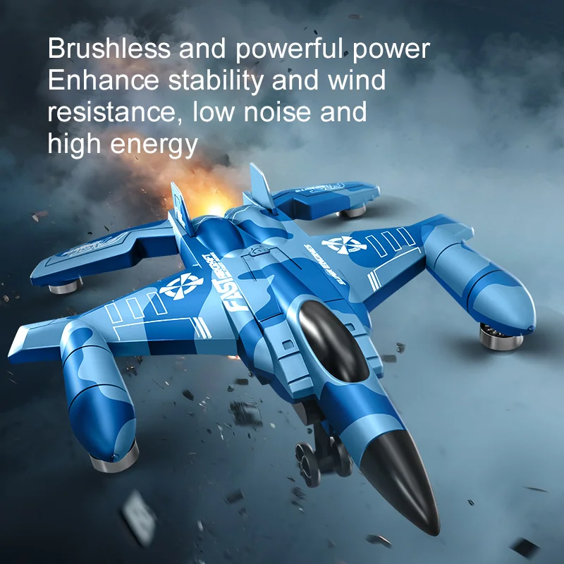 新型A27ドローン プロフェッショナル SU-35型飛行機 4K HDカメラ搭載 ブラシレスリモコン戦闘機クアッドコプター オプティカルフロー RCドローン おもちゃ