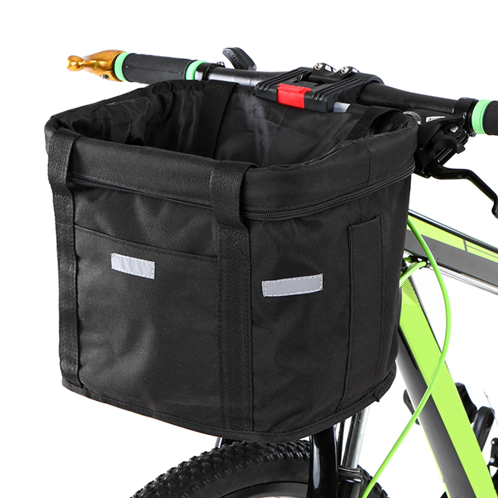 

Bicycle Front Basket Removable Waterproof Bike Handlebar Basket Pet Carrier Frame Bag Bikepacking Bicycle Accessories