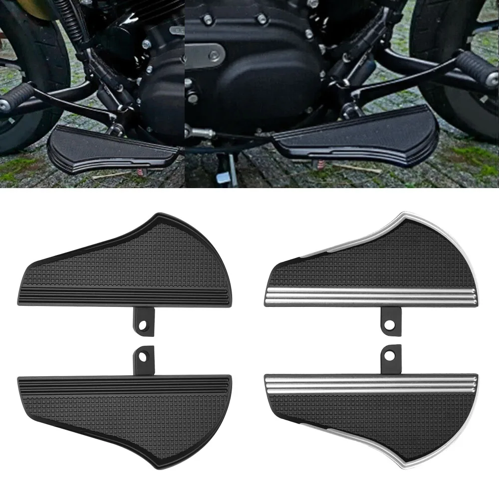 

2pcs Motorcycle Rear Passenger Floorboards Aluminum Footpegs Footrest for Harley Touring Dyna Sportster XL