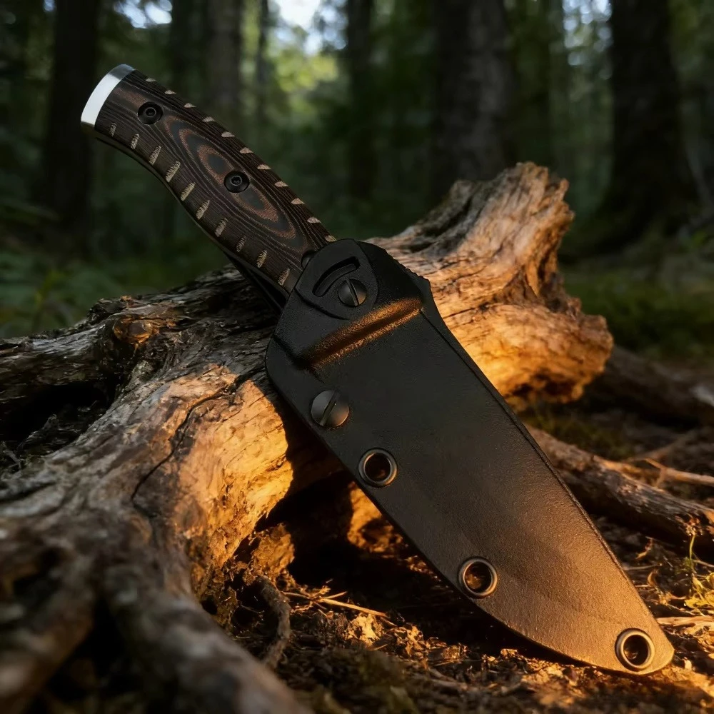 

Высокопрочный прямой нож EDC 853 с ножнами K, рукоятью G10, для активного отдыха, самообороны, спасения, тактических задач, приключений в джунглях, многофункциональный инструмент