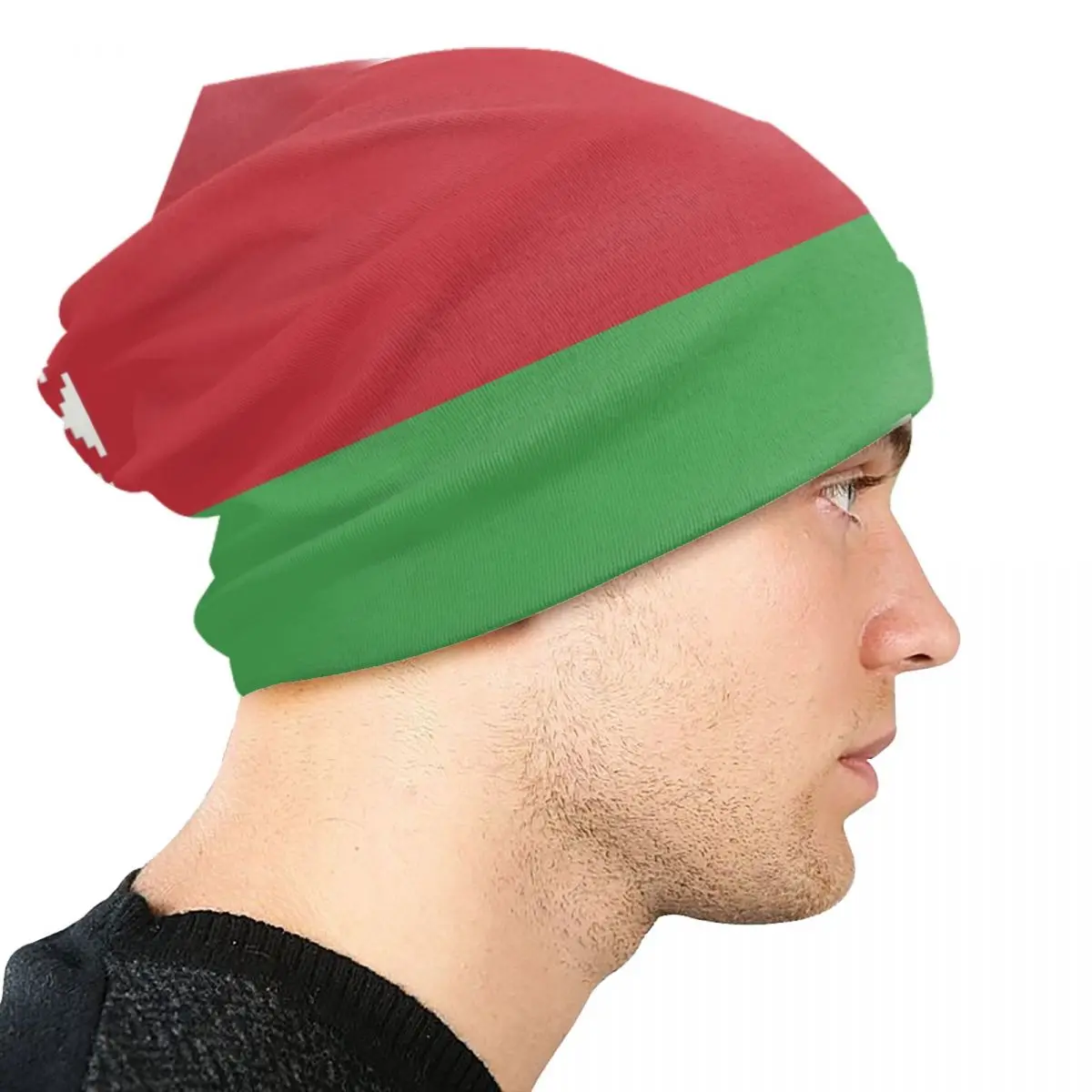 Bandiera della bielorussia Skullies berretti berretti Unisex inverno caldo cappello lavorato a maglia uomo donna strada adulto cappelli cofano berretto da sci all'aperto