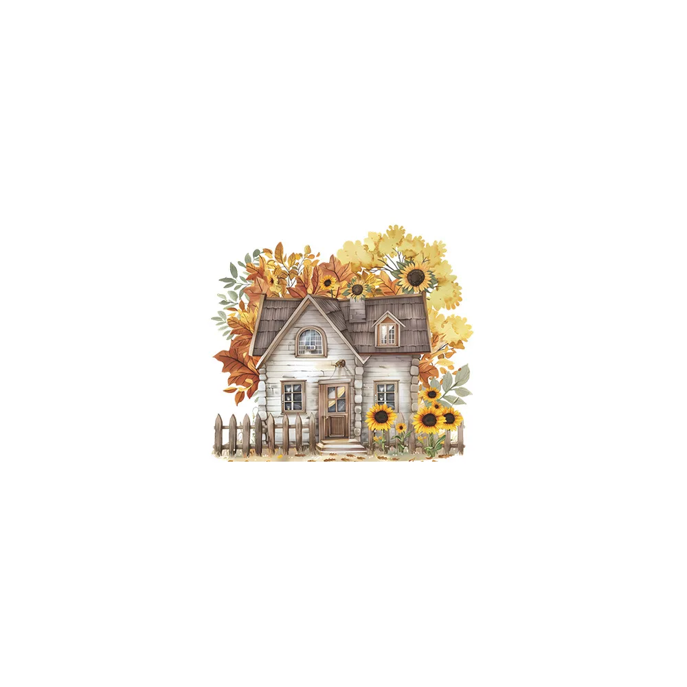 1PCS Romantic Beautiful Sunflower House Children's Room Bedroom Home Decoration Switch Wall Stickers view 5