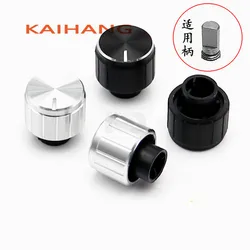 2PCS 13X13mm Aluminum alloy knob Ptentiometer Amplifier volume Knob Handle protrusion 4MM D Shaped Inner Hole 6mm