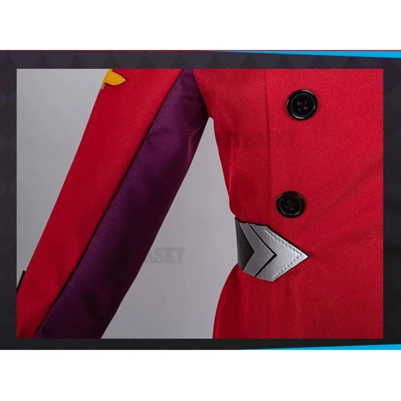 Juego DARLING in the FRANXX 02 02 disfraz vestido rojo Cosplay de mujer vestido Sexy peluca diadema zapato partido