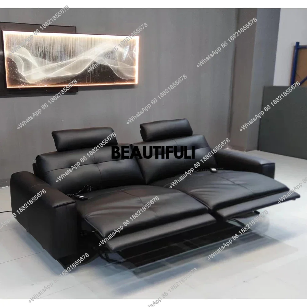 

Genuine Leather Recliner Sofa Italian Leather Couch Sectional Sofa Set with Executive Chair Electric Recliner Chairs