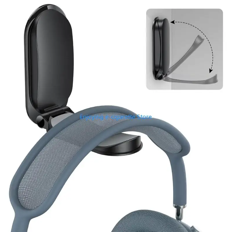 Universals selbstklebender Over-Ear-Kopfhörerhalter für Desktop-Aufbewahrung und aufgeräumte Arbeitsplätze Y4QF – Detail 8