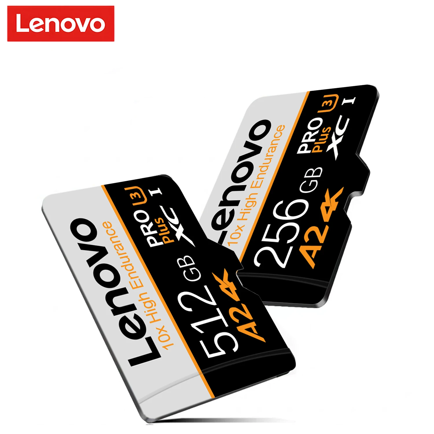Cartão de Memória Lenovo SD Classe 10 de Alta Velocidade 128GB 256GB 512GB Micro SD U3 A2 para Gravador de Vídeo/Câmera/Drone