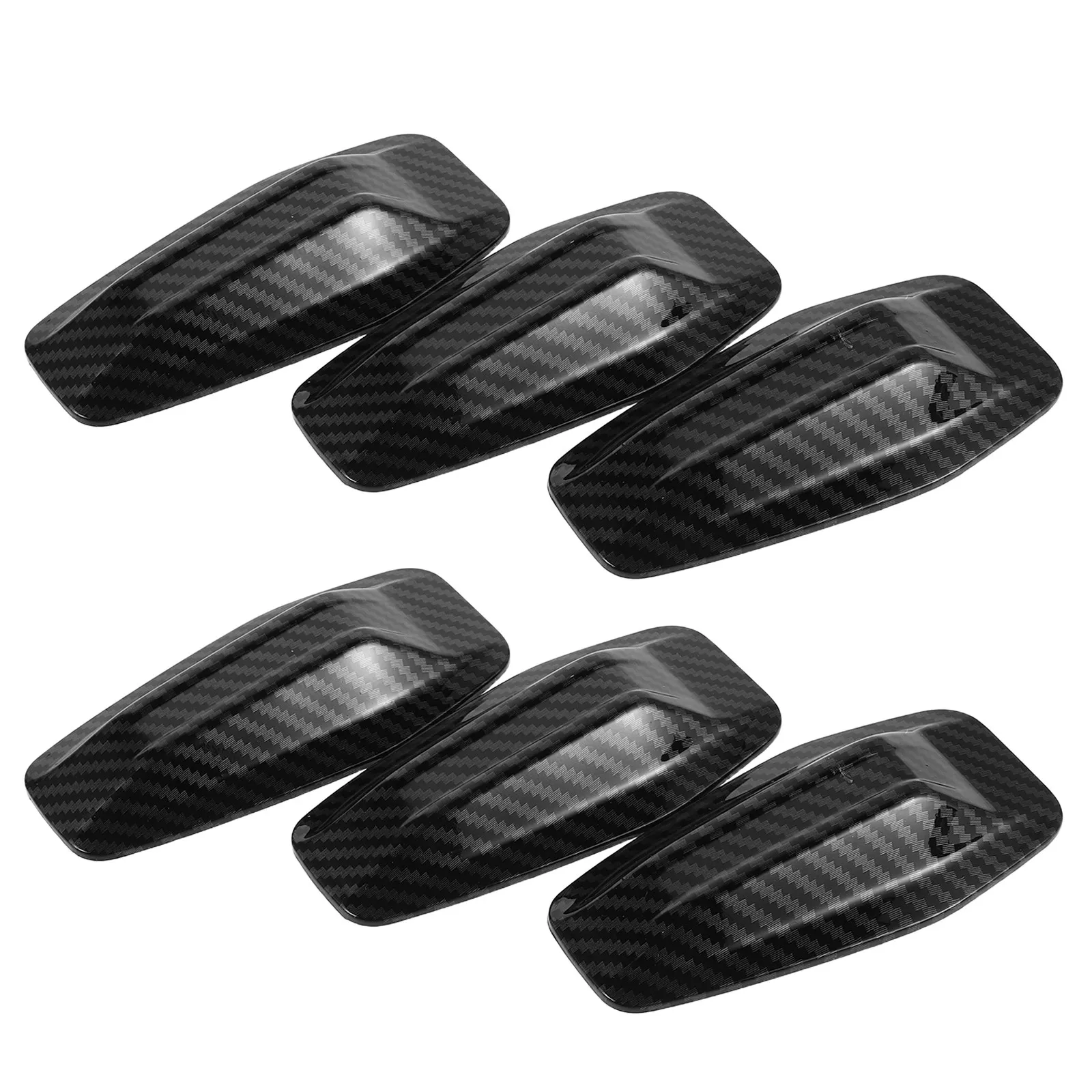 

6Pcs Car Roof Shark Fin Antenna Cover Universal Top Decorative Automotive Spoiler Adhesive Roof Wing Trim Car Accessories