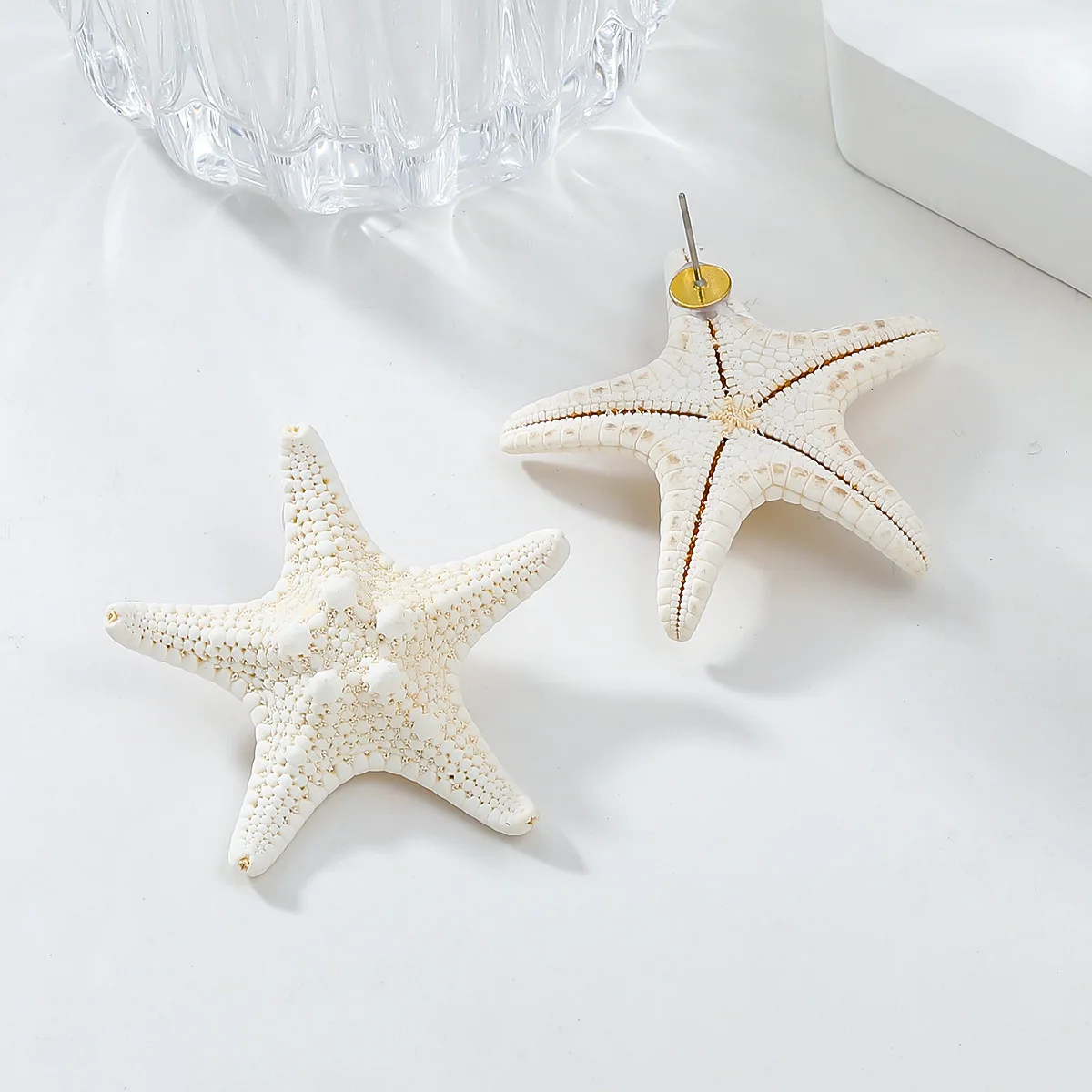 2024 Bohemia ZA Natural Starfish Earrings for Women Charm Shell Star Stud Earring Party Accessories