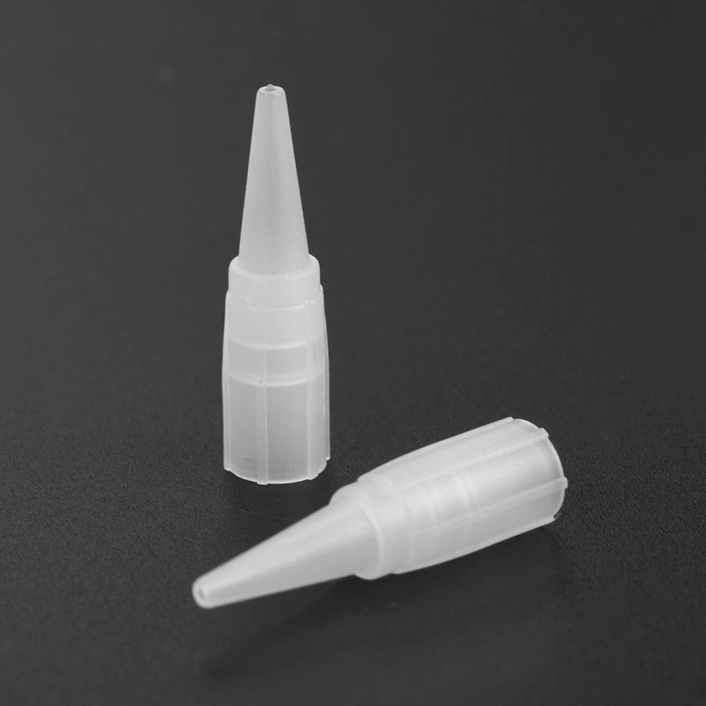 

100pcs Disposable Eyebrow 5R Needle Caps Plastic Machine Tips Traditional Accessories